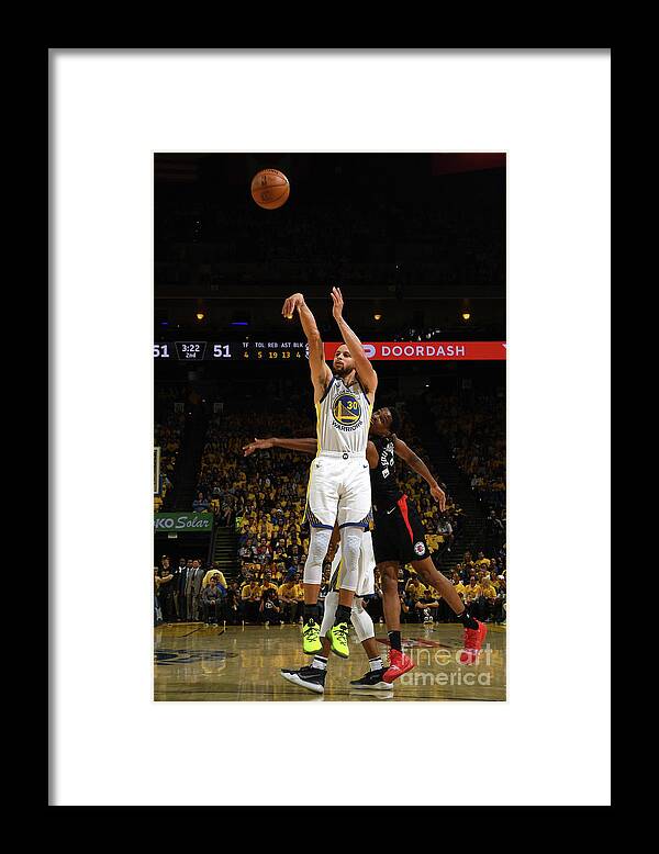 Playoffs Framed Print featuring the photograph Stephen Curry by Noah Graham