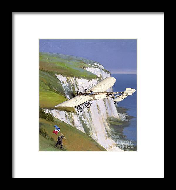 Aviation Framed Print featuring the painting Bleriot XI by Jack Fellows