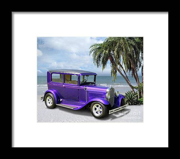 1931 Framed Print featuring the photograph 1931 Model A Beachrod by Ron Long