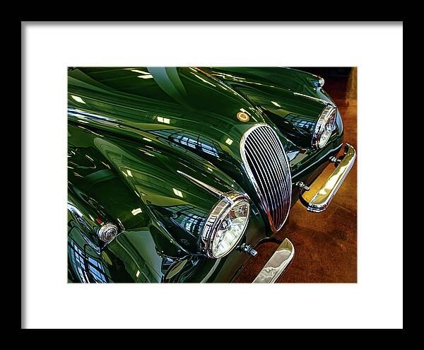 1953 Framed Print featuring the photograph 1953 Jaguar XK120 by Thomas Hall