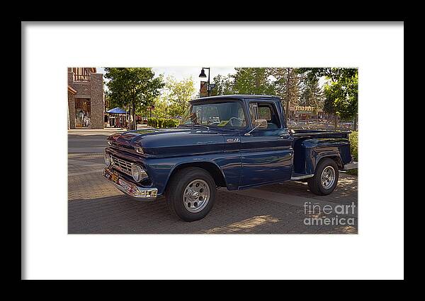 South Lake Tahoe Framed Print featuring the photograph 1962 Chevrolet C10 stepside truck by PROMedias US