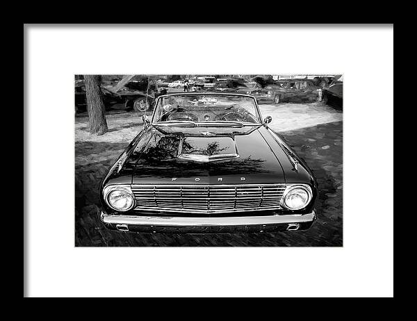1963 1/2 Ford Falcon Sprint Framed Print featuring the photograph 1963 Ford Falcon Sprint Convertible X121 by Rich Franco