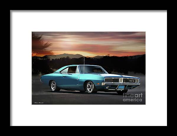 1969 Dodge Charger Rt Framed Print featuring the photograph 1969 Dodger Charger RT by Dave Koontz