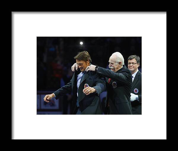 Three Quarter Length Framed Print featuring the photograph 2016 Hockey Hall Of Fame Induction - Legends Classic by Bruce Bennett