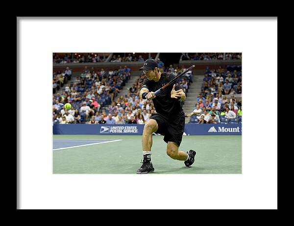 Bulgaria Framed Print featuring the photograph 2016 US Open - Day 8 by Mike Hewitt
