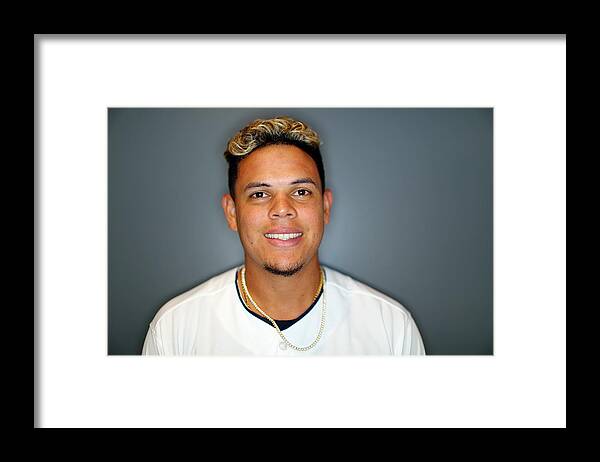 Media Day Framed Print featuring the photograph 2018 Cleveland Indians Photo Day by Alex Trautwig