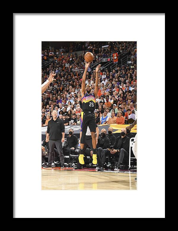 Playoffs Framed Print featuring the photograph 2021 NBA Finals - Milwaukee Bucks v Phoenix Suns by Andrew D. Bernstein