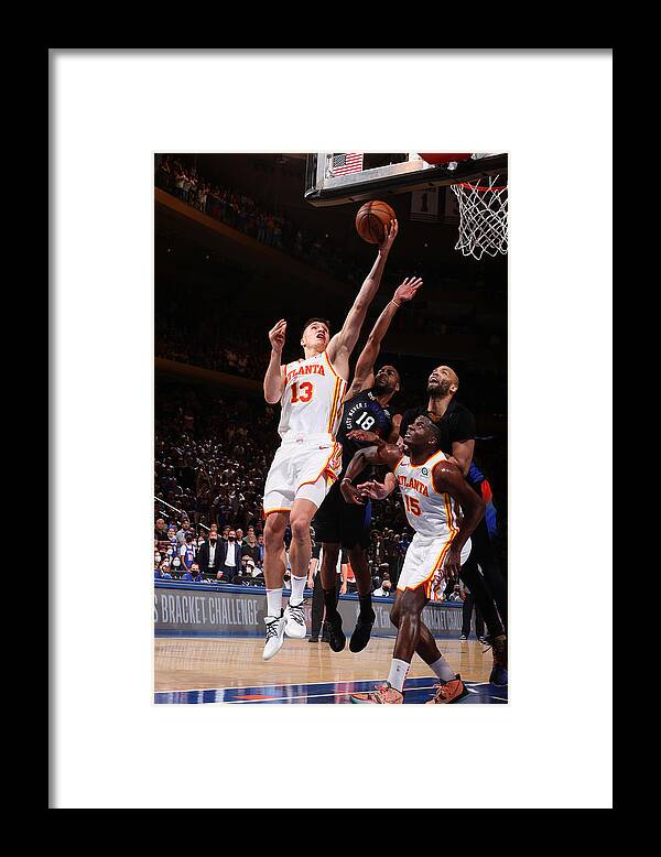 Bogdan Bogdanovic Framed Print featuring the photograph 2021 NBA Playoffs - Atlanta Hawks v New York Knicks by Nathaniel S. Butler