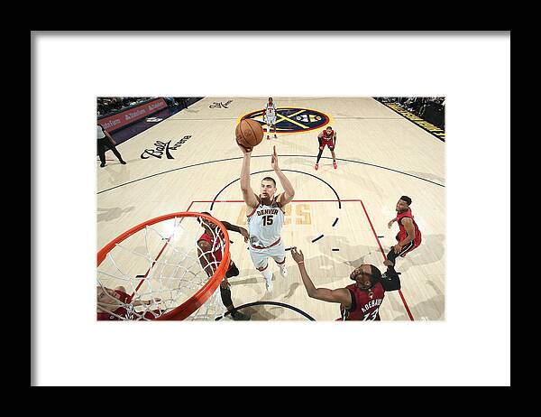 Playoffs Framed Print featuring the photograph 2023 NBA Finals - Miami Heat v Denver Nuggets by Nathaniel S. Butler