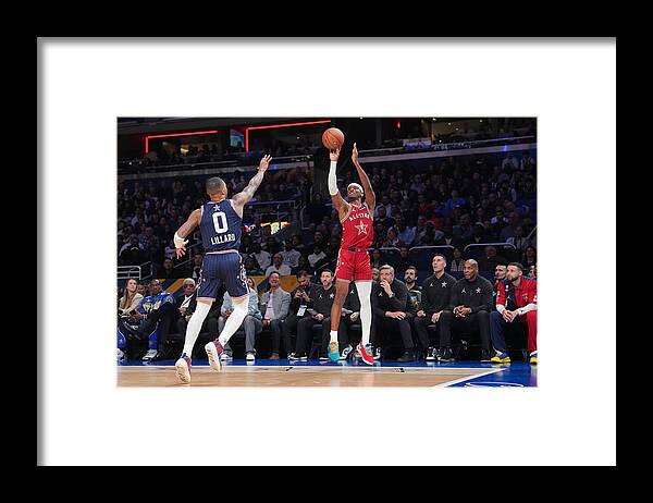 Sports Ball Framed Print featuring the photograph 2024 NBA All-Star - NBA All-Star Game by Jesse D. Garrabrant