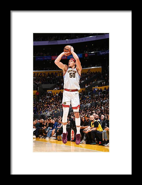 Playoffs Framed Print featuring the photograph Aaron Gordon #2 by Andrew D. Bernstein