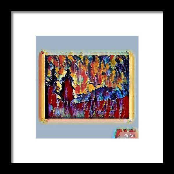 Abstract Abstractart Art Fineart Nature Sky Urban Framed Print featuring the photograph Abstract sky #2 by Steven Wills