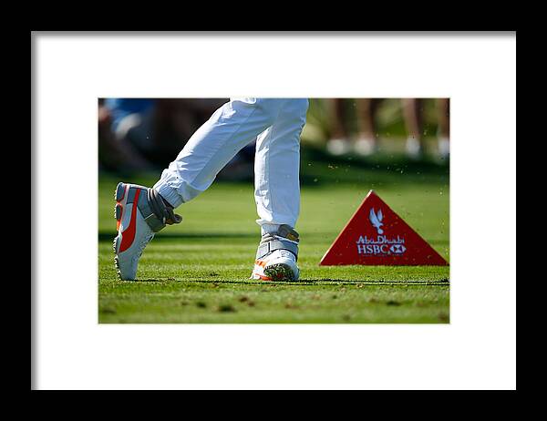 People Framed Print featuring the photograph Abu Dhabi HSBC Golf Championship - Day Four #2 by Scott Halleran