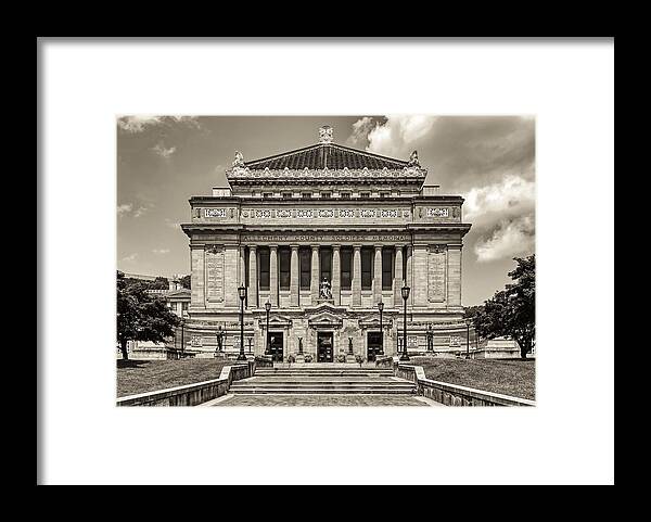Allegheny County Soldiers Memorial Framed Print featuring the photograph Allegheny County Soldiers Memorial #2 by Mountain Dreams