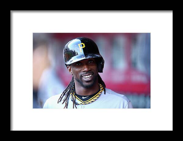 Great American Ball Park Framed Print featuring the photograph Andrew Mccutchen by Andy Lyons
