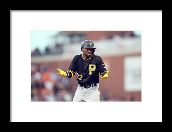 San Francisco Framed Print featuring the photograph Andrew Mccutchen by Ezra Shaw