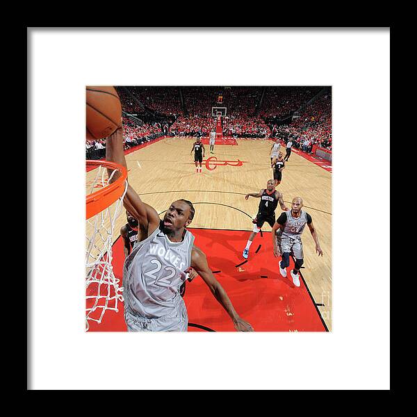 Playoffs Framed Print featuring the photograph Andrew Wiggins by Bill Baptist