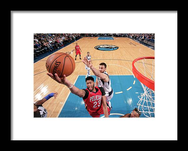 Nba Pro Basketball Framed Print featuring the photograph Anthony Davis by Glenn James