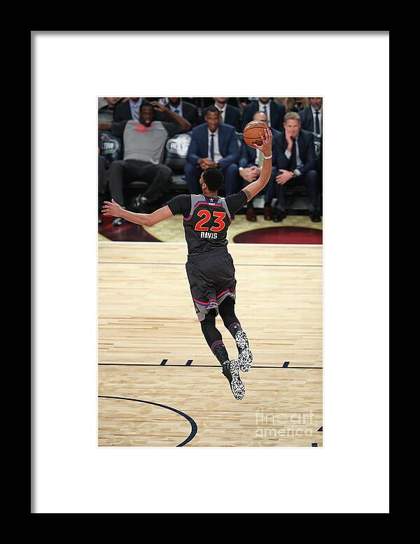 Smoothie King Center Framed Print featuring the photograph Anthony Davis by Joe Murphy