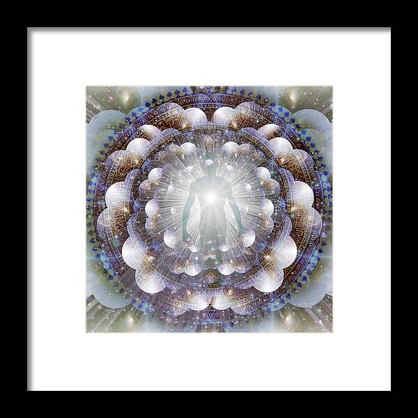 Abstract Framed Print featuring the digital art Aura #2 by Bruce Rolff