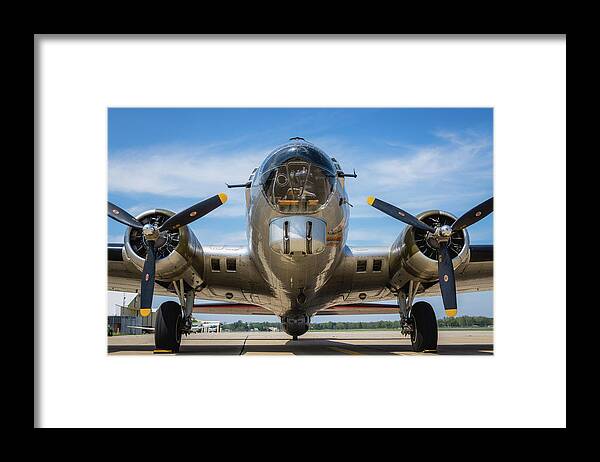 Bomber Framed Print featuring the photograph B-17 Aluminum Overcast Bomber #2 by George Strohl