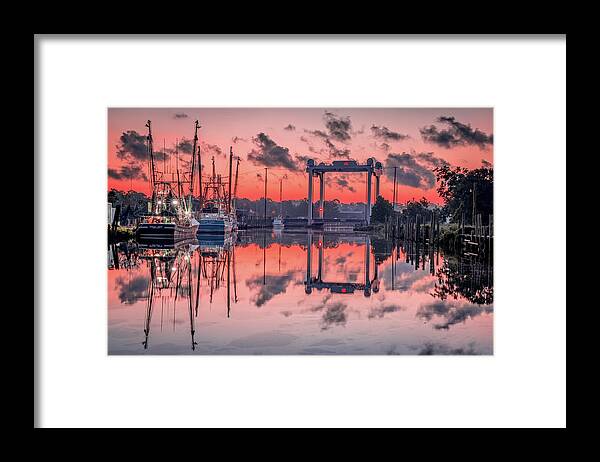 Sunrise Framed Print featuring the photograph Bayou Sunrise by Brad Boland