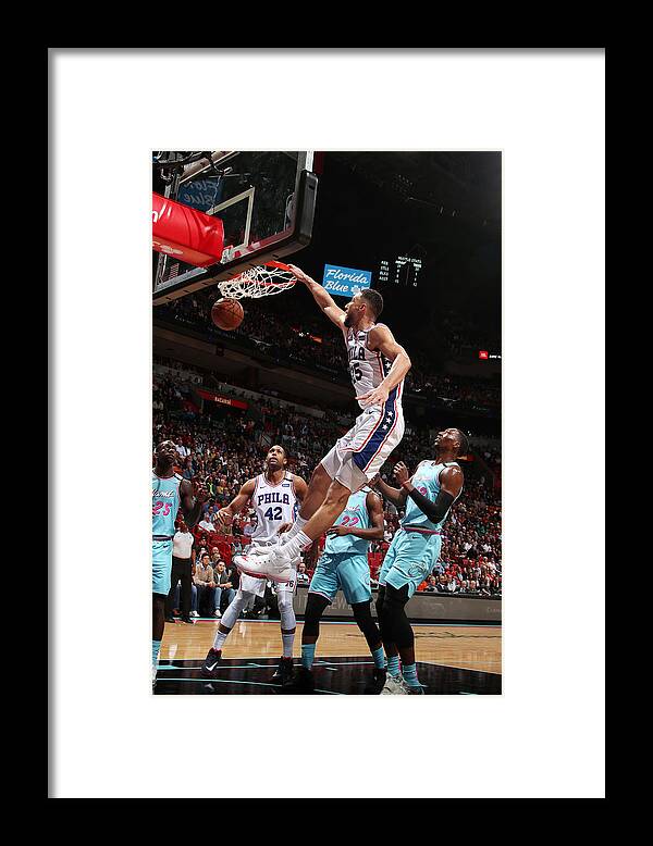 Nba Pro Basketball Framed Print featuring the photograph Ben Simmons by Issac Baldizon