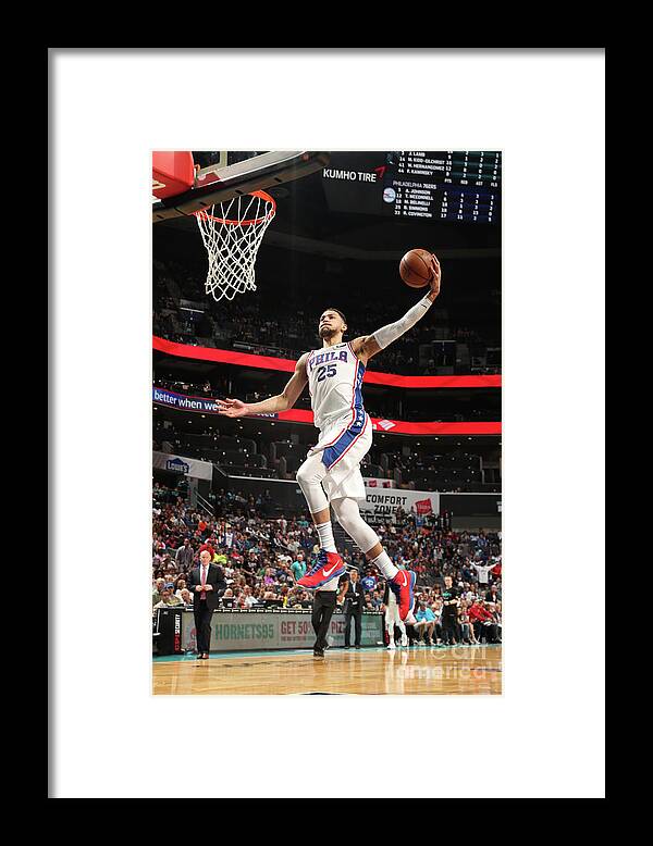 Nba Pro Basketball Framed Print featuring the photograph Ben Simmons by Kent Smith