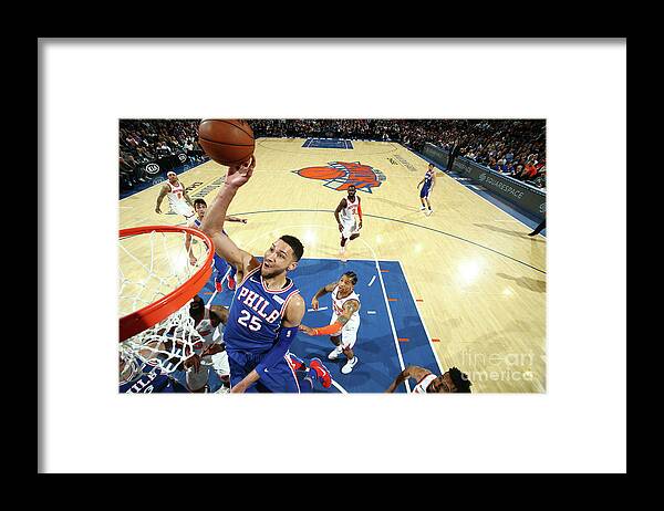 Sports Ball Framed Print featuring the photograph Ben Simmons by Nathaniel S. Butler