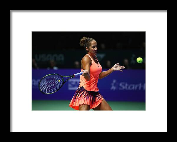 Tennis Framed Print featuring the photograph BNP Paribas WTA Finals: Singapore 2016 - Day Five #2 by Clive Brunskill