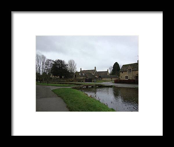 Bourton On The Water Framed Print featuring the photograph Bourton on the Water by Roxy Rich