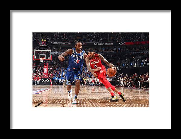 Nba Pro Basketball Framed Print featuring the photograph Brandon Ingram by Nathaniel S. Butler