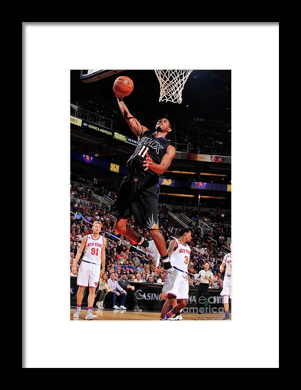 Nba Pro Basketball Framed Print featuring the photograph Brandon Knight by Barry Gossage