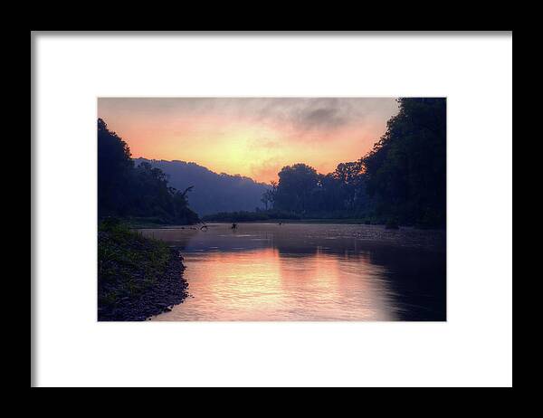Sunrise Framed Print featuring the photograph Bryant Creek by Robert Charity