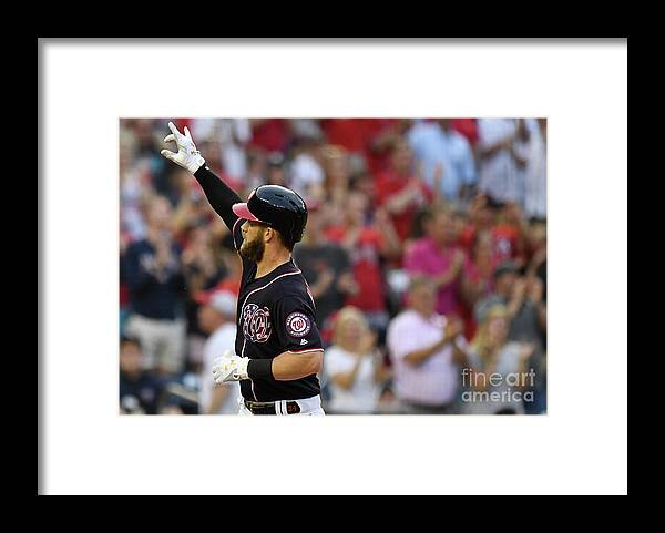 People Framed Print featuring the photograph Bryce Harper by Patrick Mcdermott