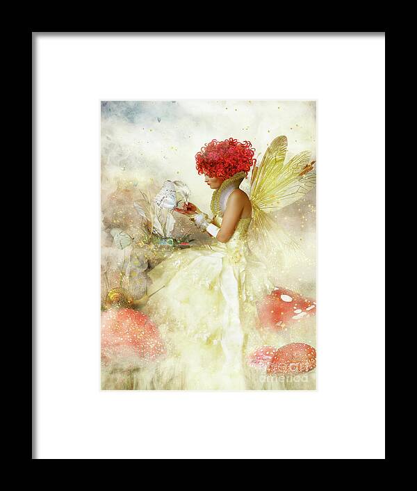 Butterfly Painter Framed Print featuring the digital art Butterfly Painter #2 by Shanina Conway
