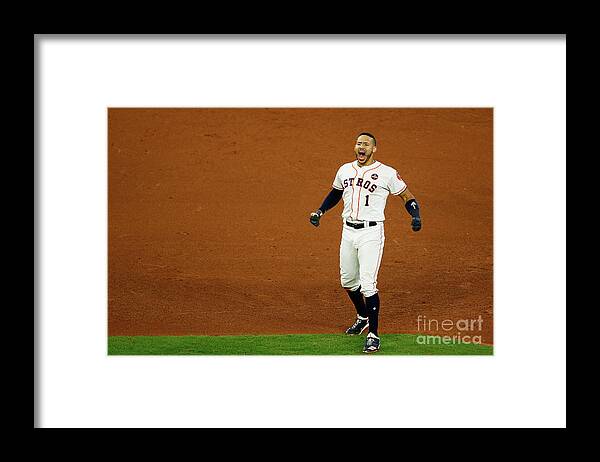 Game Two Framed Print featuring the photograph Carlos Correa by Bob Levey