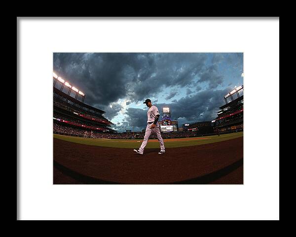 People Framed Print featuring the photograph Carlos Gonzalez by Doug Pensinger