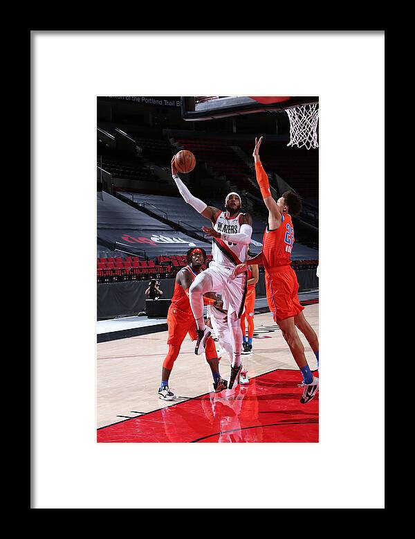 Nba Pro Basketball Framed Print featuring the photograph Carmelo Anthony by Sam Forencich