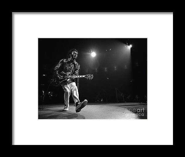 Chuck Framed Print featuring the photograph Chuck Barry by Action