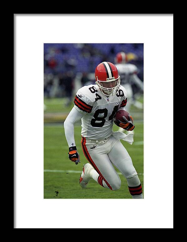 Sports Ball Framed Print featuring the photograph Cleveland Browns v Baltimore Ravens #2 by Michael J. Minardi