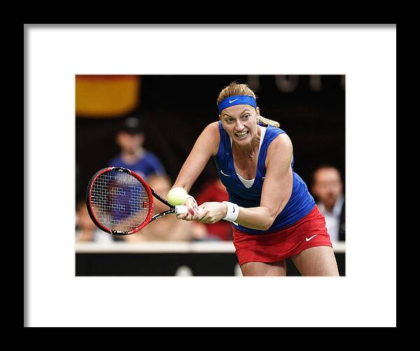 The O2 Framed Print featuring the photograph Czech Republic v Germany - Fed Cup Final Day 2 #2 by Adam Pretty
