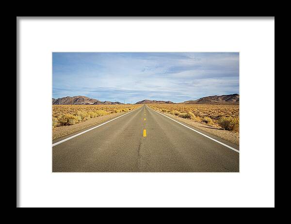 California Framed Print featuring the photograph Darwin Plateau - Highway 190 by Jonathan Babon