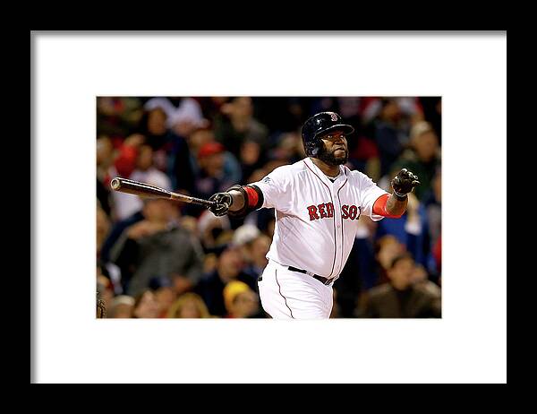 Second Inning Framed Print featuring the photograph David Ortiz #2 by Elsa