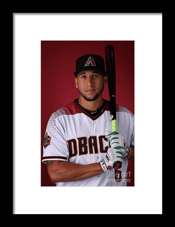 Media Day Framed Print featuring the photograph David Peralta by Christian Petersen