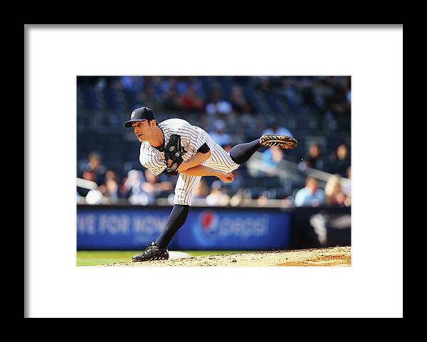 Ninth Inning Framed Print featuring the photograph David Robertson by Al Bello