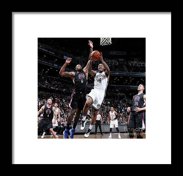 Nba Pro Basketball Framed Print featuring the photograph Deandre Jordan and Sean Kilpatrick by Nathaniel S. Butler