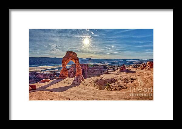 Delicate Arch Arches National Park Utah Framed Print featuring the photograph Delicate Arch Arches National Park Utah #2 by Dustin K Ryan