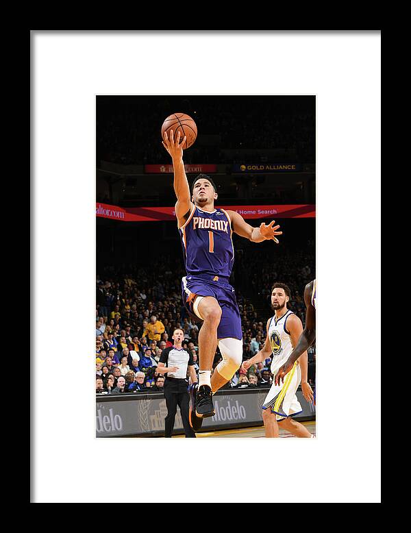 Nba Pro Basketball Framed Print featuring the photograph Devin Booker by Noah Graham