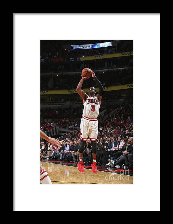 Nba Pro Basketball Framed Print featuring the photograph Dwyane Wade by Gary Dineen